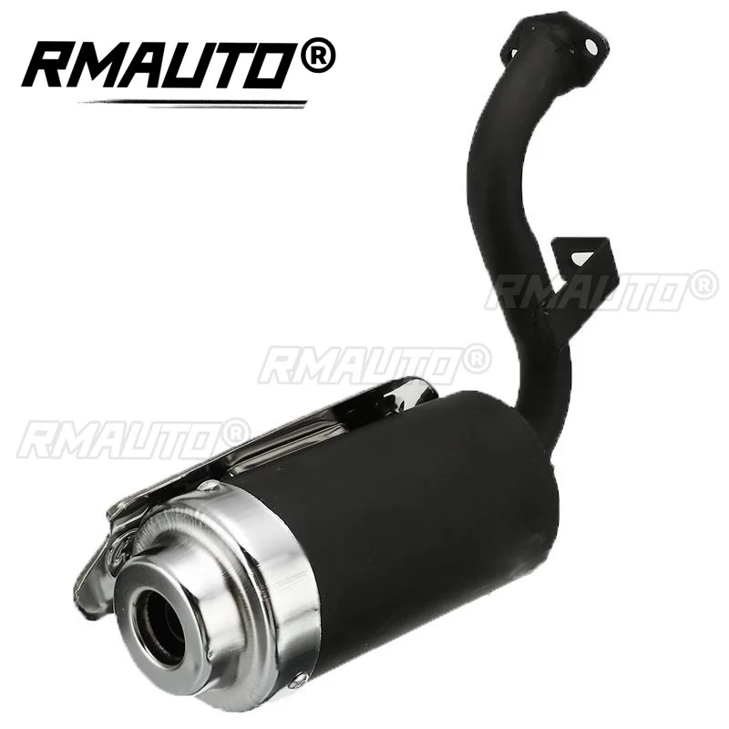 Universal Motocross Exhaust Pipe Motorcycle Engine Exhaust Muffler Can Pipe Mini Bike Quad ATV Exhaust Systems 43c 49cc