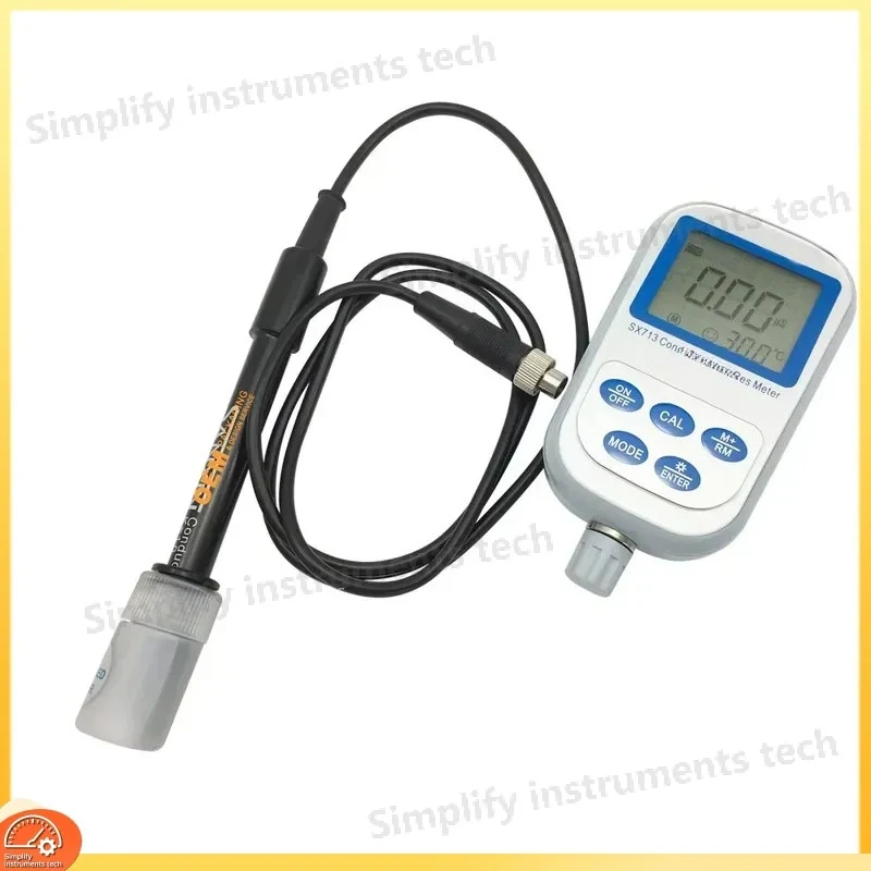 SX713 Portable Multi Parameter Water Quality Analyzer Conductivity TDS Temperature Meter 0-19.99S/cm 0-100g/L 0-50C Digital