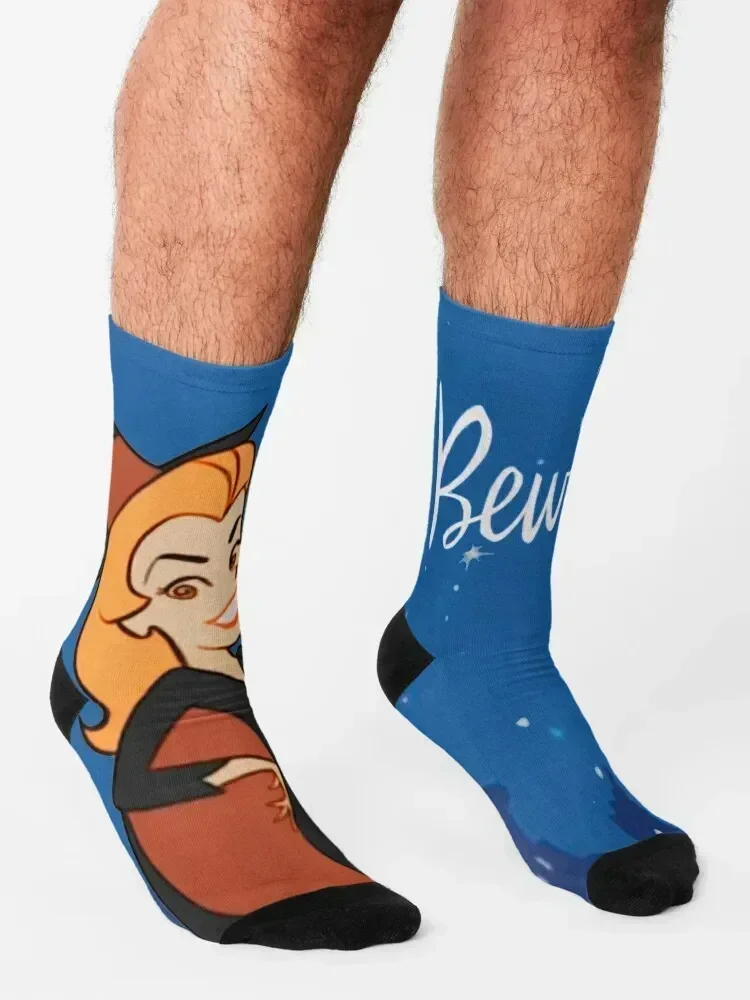 Bewitched Show Opening Title - Just wiggle your nose !!! Socks floral sheer custom sports Socks Ladies Men's