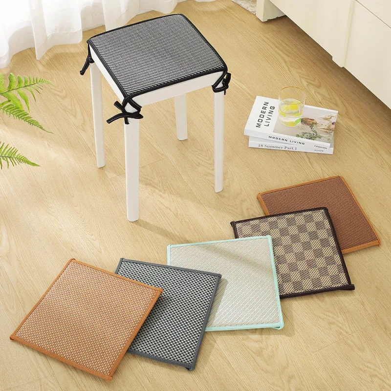 

Non-Slip Plastic Cushion Rectangular Dining Chair Pad Butt Pad Restaurant Mat Summer Cool Mat Anti-Skid Stool Pad Home D...