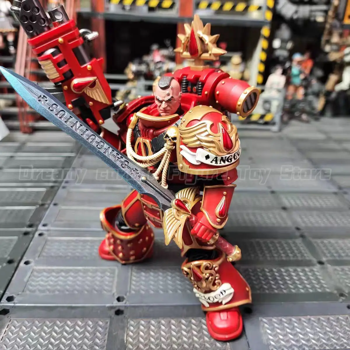 

【In Stock】JOYTOY Warhammer 40K 1/18 Action Figure Blood Angels Raldoron First Captain of The Blood Angels Toys