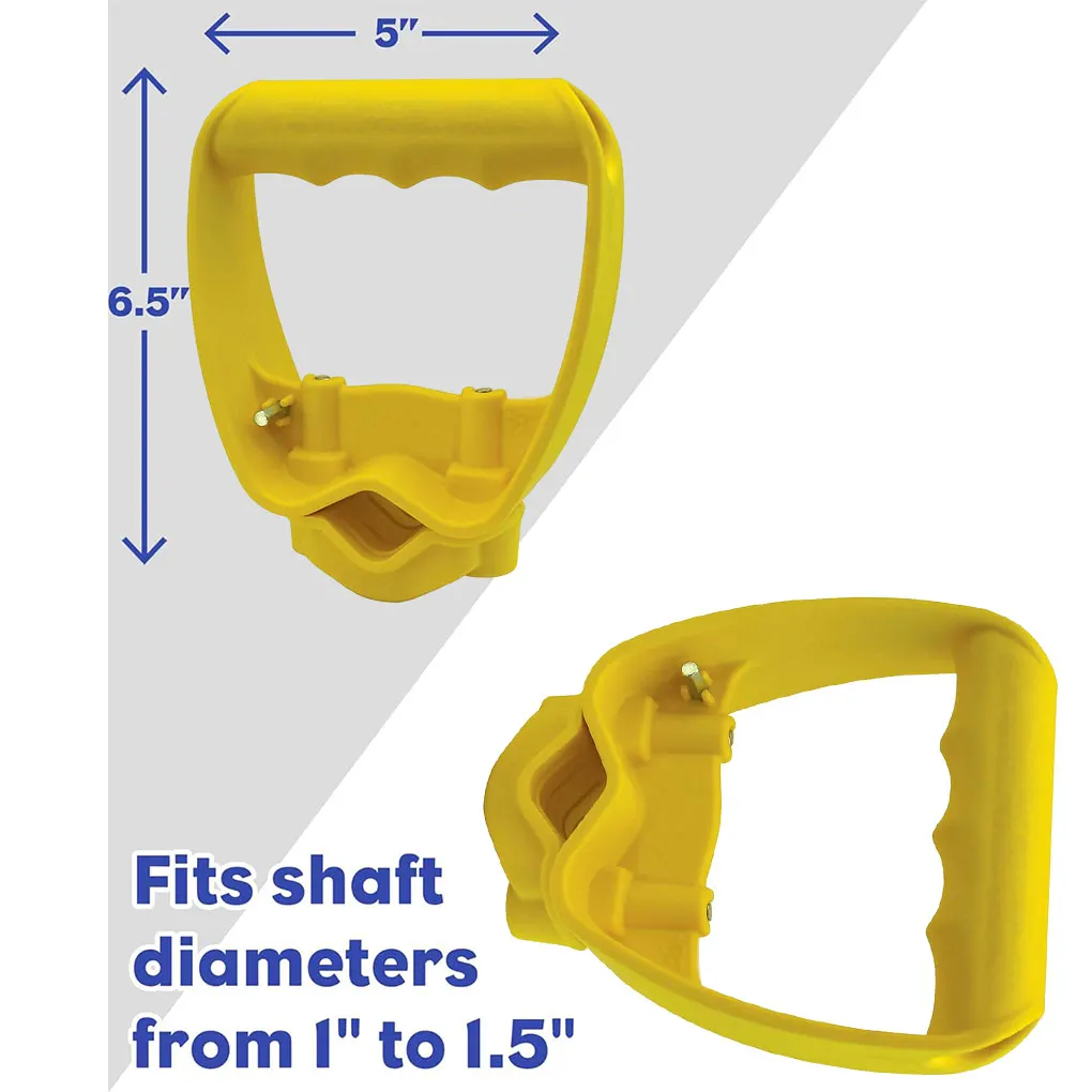Shovel or Rake labor-saving Handle Attachment Shovel Work with Garden Shovels Rakes, D Grip Ergonomic Handle Replacement