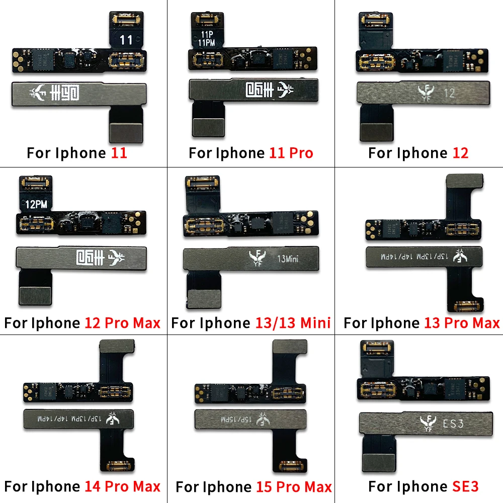80Pcs，Remove Warning Battery Repair External Flex Cable Replacement Repair For iPhone 11 12 mini 13 14 Plus 15 Pro Max (YF)