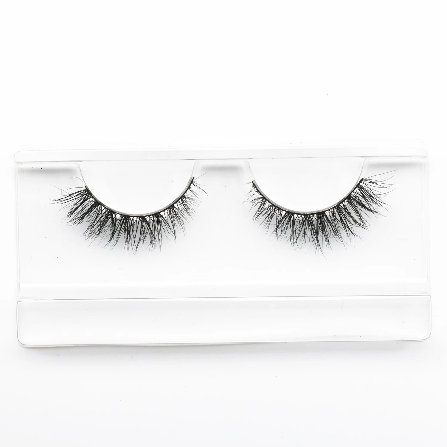 G09 Mink Lash Fluffy Flare Mink Eyelashes 3D False Eyelash For Smaller Shaped Eyes 13mm Medium Length Eyelashes Full Volume Lash