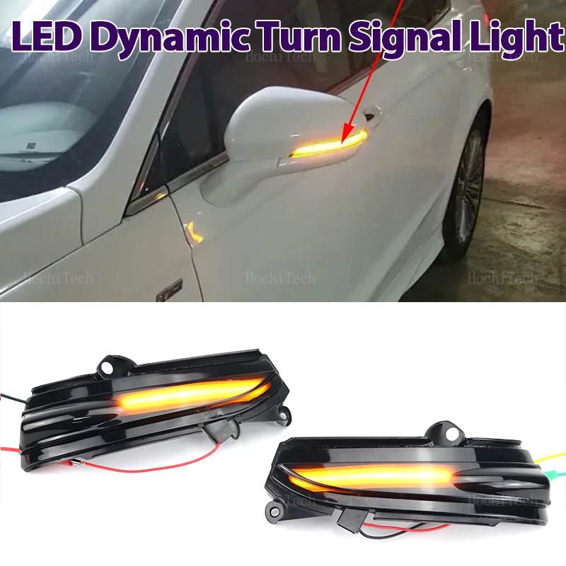 Smoked LED Dynamic Turn Signal Light Side Mirror Flashing Light for Ford Fusion Mondeo MK5 4th MK V 5 2014-2019