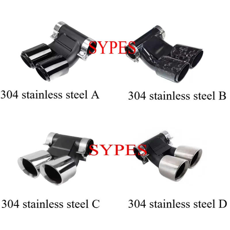 High qualitySYPES Car Exhaust Pipe for   Cayman 718 981 987 up Stainless Steel Carbon Fiber Performance Exhaust Tip System