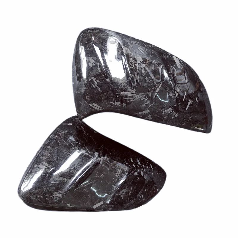 

A Pair of Forged Carbon Fiber M-style Rearview Mirror Shells for the Porsche Taycan Body Kit Wind Knife Rear Spoiler