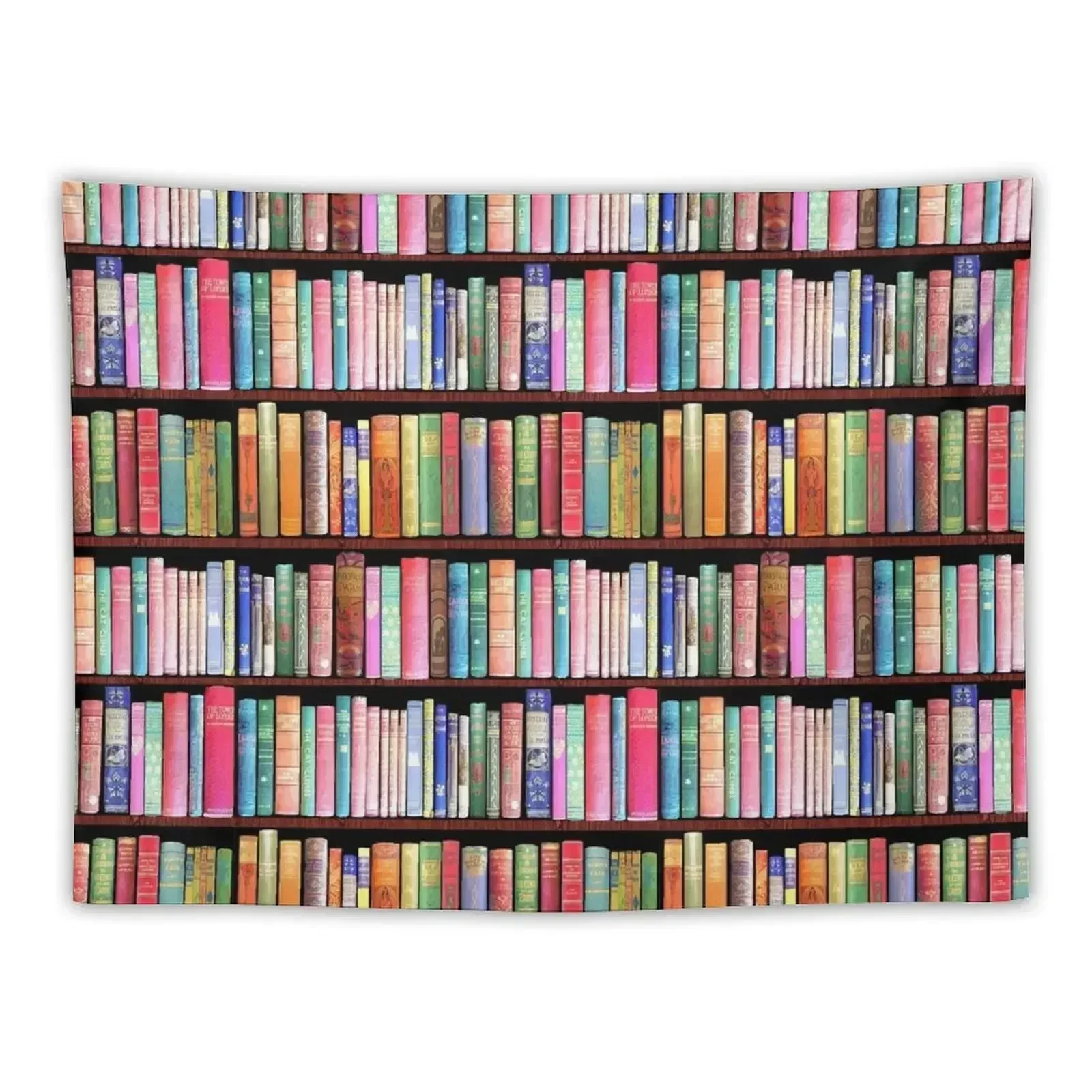 Bookworm Antique book library, vintage book shelf Tapestry Room Aesthetic Decor Bedroom Decor House Decoration Tapestry