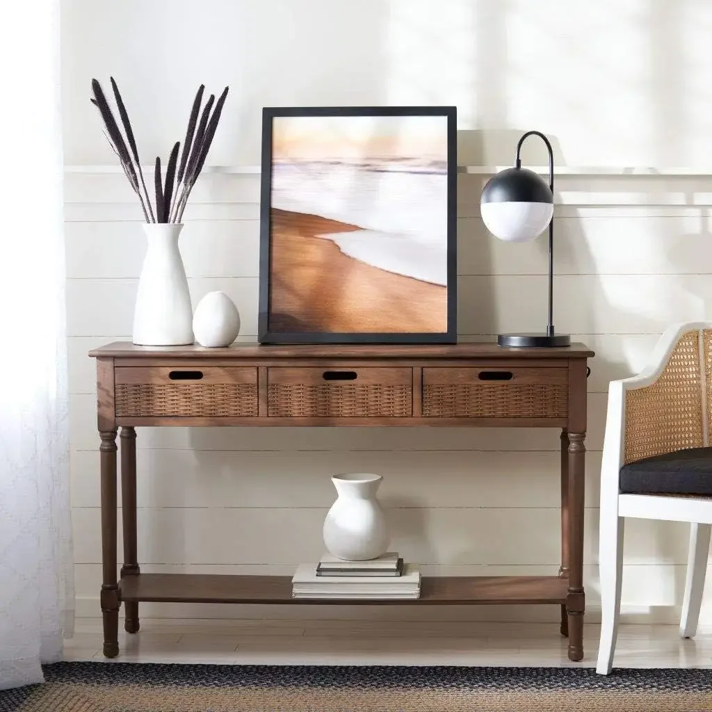 

Home Collection Landers Brown 3-Drawer Console Table