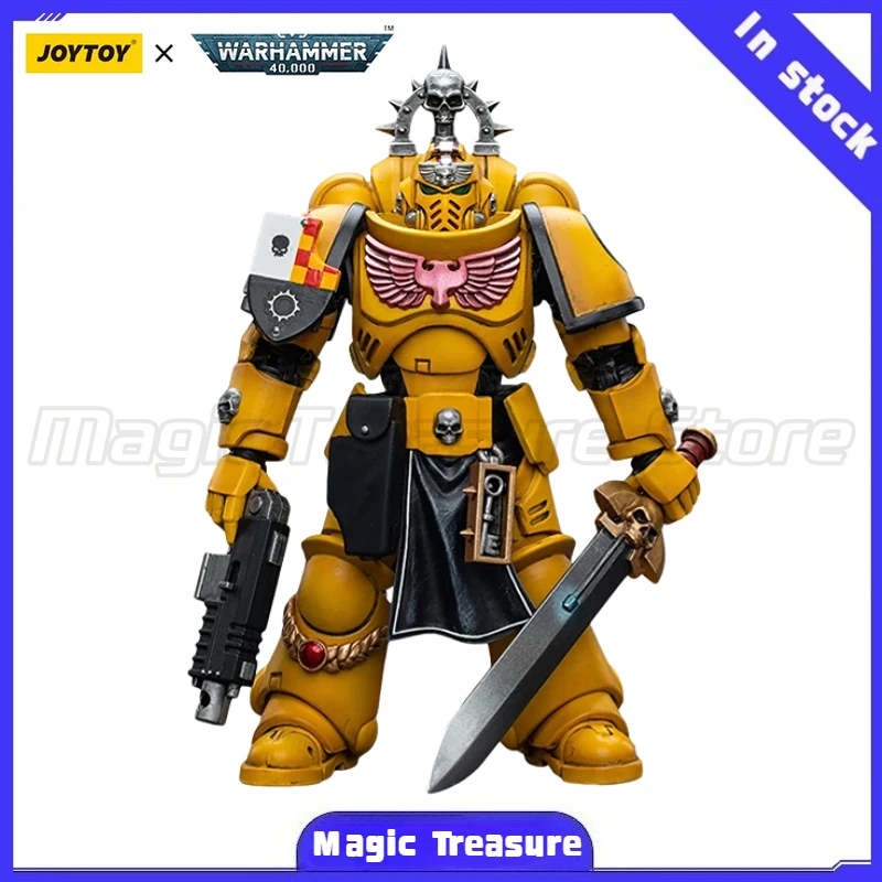 

【MT】 JOYTOY 1/18 Action Figure Warhammer 40K Imperial Fist Lieutenant with Power Sword Anime Model Toys Gift