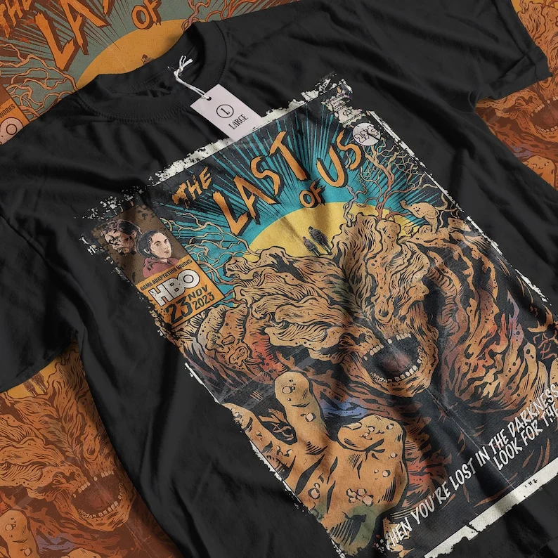 Aesthetic The Last of Us Vintage Halloween Horror Movie Streetwear Graphic Unisex Short Sleeve T-Shirt