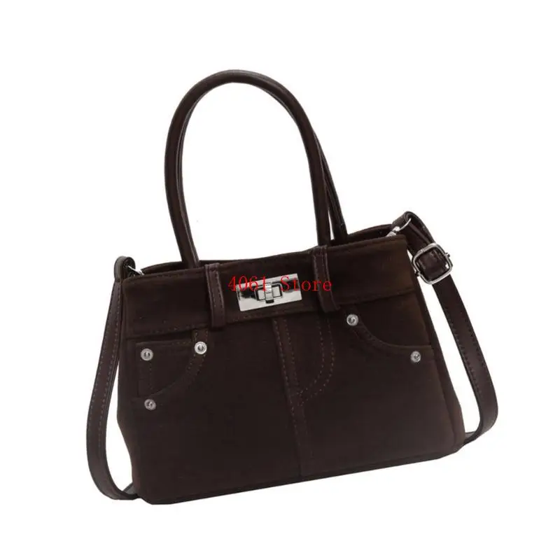 

Matte Crossbody Bag Retro PU Shoulder Bags with Adjustable Strap for Women