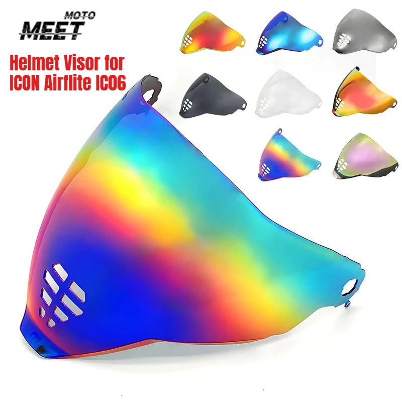 

Helmet Visor for ICON Airflite IC06 Face Shield Pantalla Facial Inner Coating Durable High Quality Écran de Casque Accessories