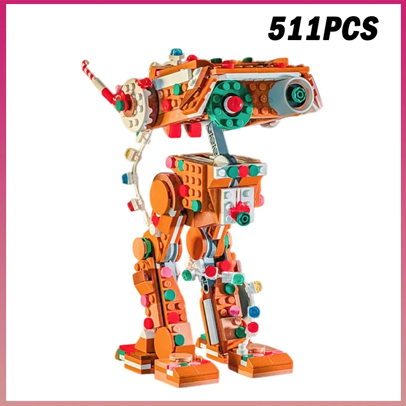 

511PCS MOC-241232 Gingerbread BD-1 Robot Space Wars Movie Model Building Blocks Creative Bricks Assembly Toy Kids Christmas Gift