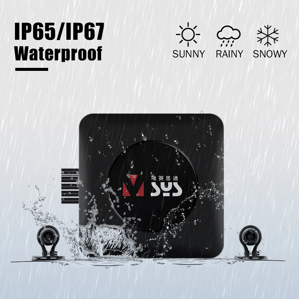 كاميرا VSYSTO Q3L صغيرة للدراجات النارية مع كاميرات مقاومة للماء أمامية وخلفية 1080 بكسل، تدعم WiFi 512 جيجابايت وتسجيل الحلقة #5