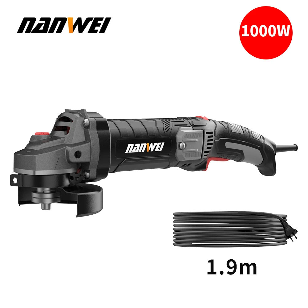 nanwei rope angle grinder cord multi funcional maquina lisa moedor de mao maquina de polimento maquina de corte mao pequena do agregado familiar 01