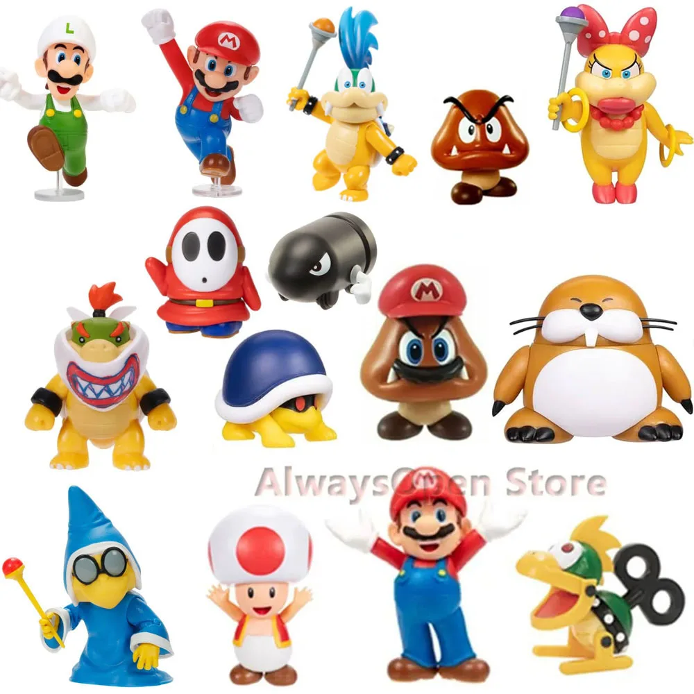JAKKS Super Bros Marios Фигурки Игрушки Marios Bob-Omb Bullet Bill CHAIN CHOMP Аниме Фигурки Коллекция Куклы Детские Подарки