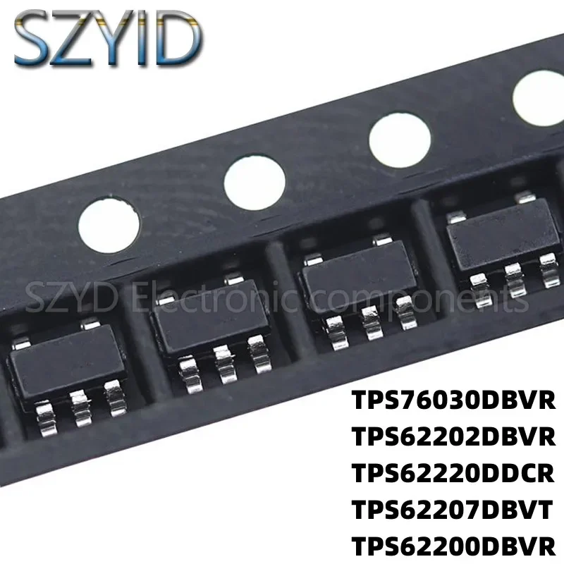 100PCS SOT23-5 TPS76030DBVR TPS62202DBVR TPS62220DDCR TPS62207DBVT TPS62200DBVR