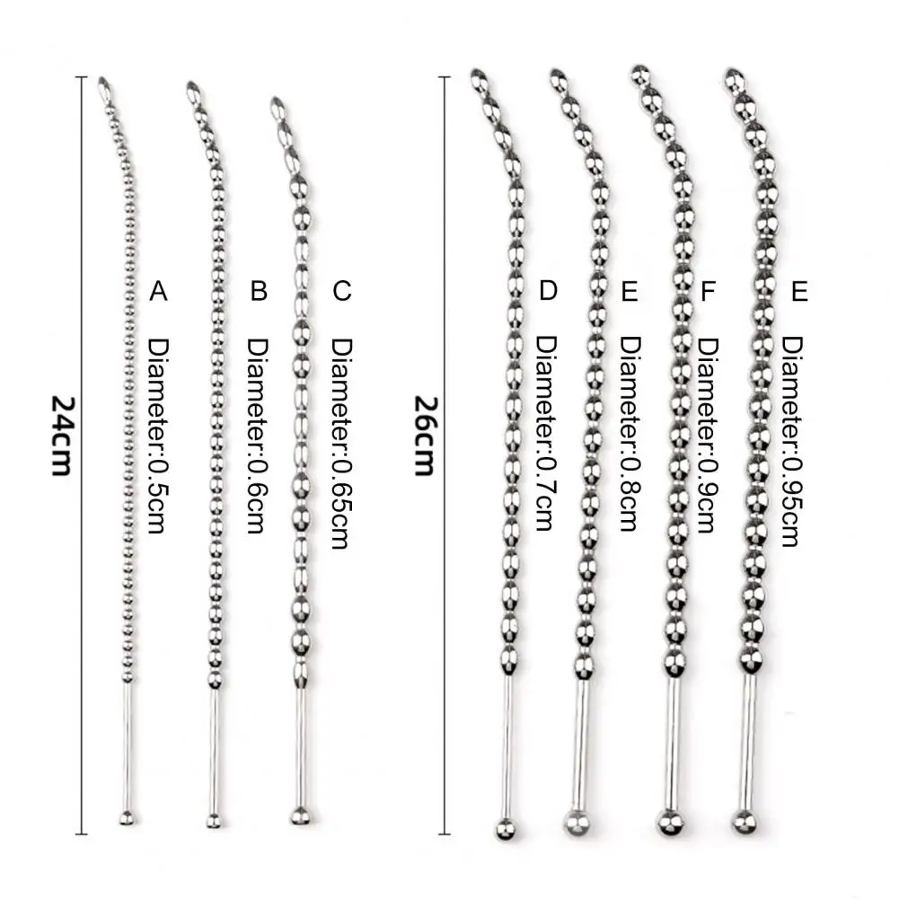 Male Sex Catheter Urethral Tube Rod Universal Penis Catheter Effective Metal Urethral Dilator Stimulation Stopper for Boyfriends