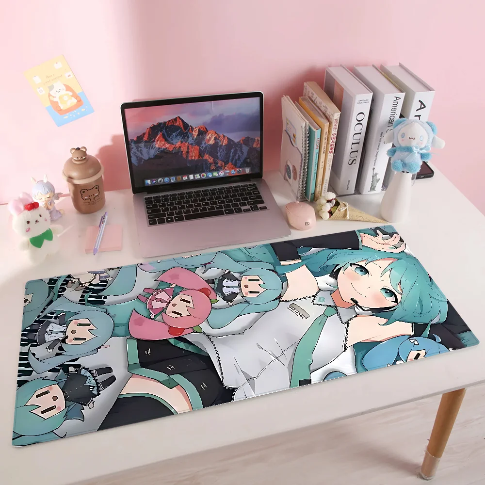 H-Hatsune M-Miku Mousepad Mousepad Novidades Grande Gaming Mousepad L XL XXL Gamer Mouse Pad Tamanho Para Teclados Tapete