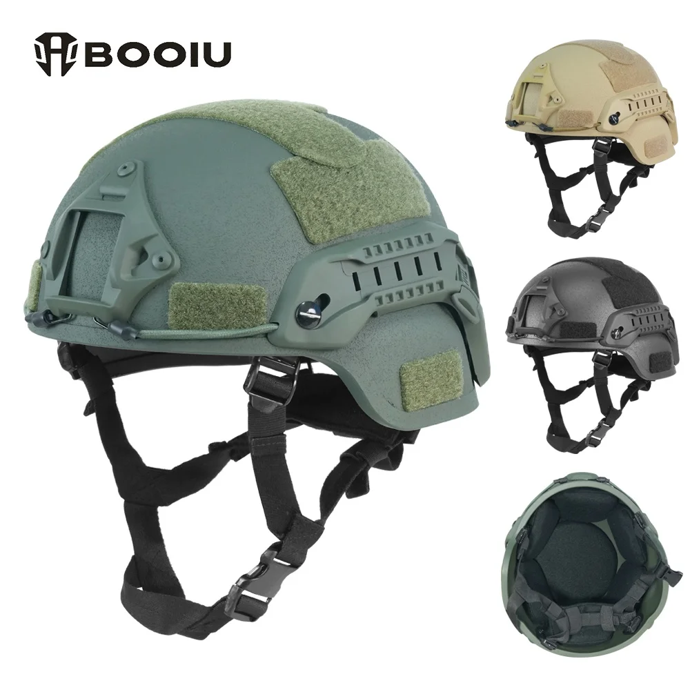 BOOIU 戦術ヘルメット MICH2000 ヘルメット高品質弾道ヘルメット FAST 弾道ヘルメット CS リアルゲーム軍事保護