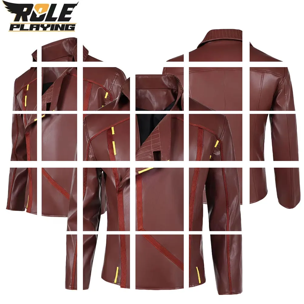 

Lawson Cosplay Men Fantasy Brown Coat Jacket Costume Anime Movie Maul Cos Shadow Lord Disguise Top Halloween Carnival Party Suit