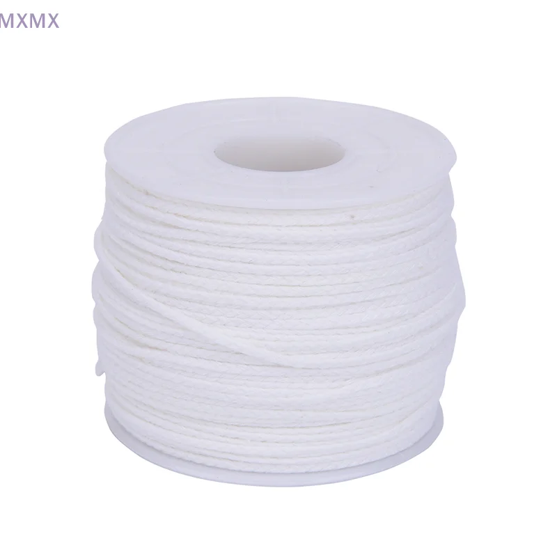 61mx2.5mm Cotton Braid Candle Wicks Core Spool For Candle Making 100Pcs 12.5x2.5mm Candles Mold Wick Tabs