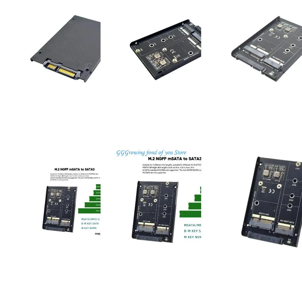 

H9EB MSATA M.2 NGFF To Expansion Card Hard Disk Adapter Card for 2230/2242