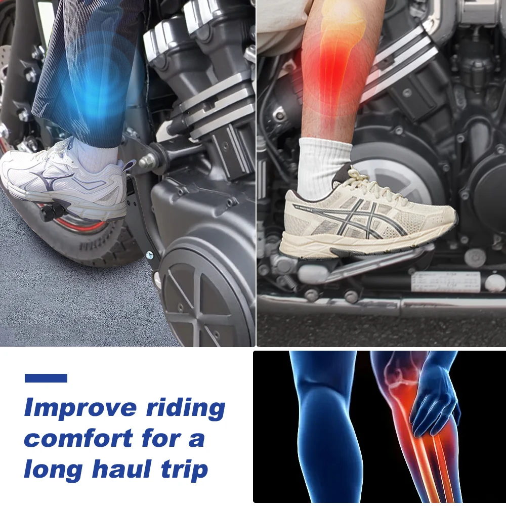 For Yamaha V-Max 1200 1985-2002 2003 2004 2005 2006 2007 Motorcycle Rider Foot Peg Footrest Kit Adjustable Highway Peg Mounts