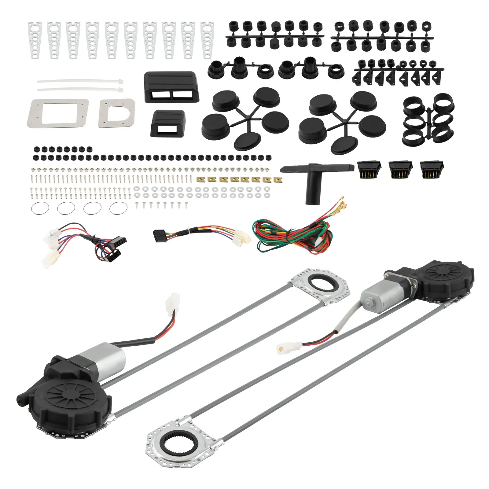 Universal Electric Power Window Lift Regulator Conversion Kit Fit 2 Door Pickup