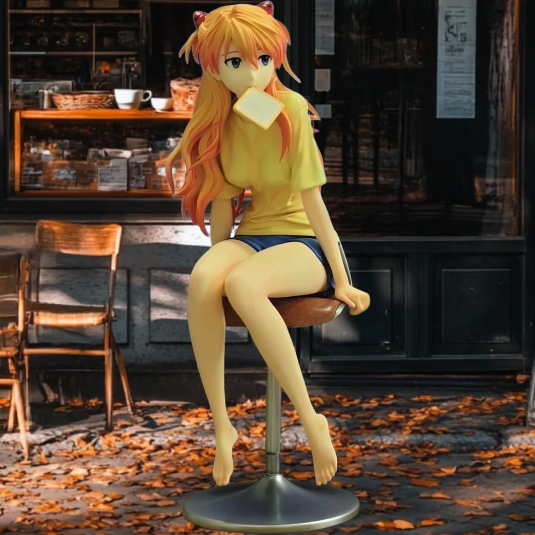 Figura de acción de Asuka Langley Soryu de 25 cm (9.8 pulgadas), estatua de PVC, adorno de escritorio, modelo coleccionable, decoración para habitación, regalo.