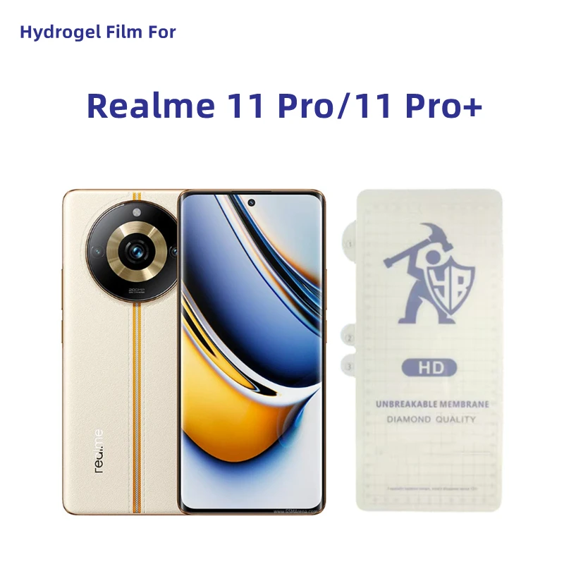 

3 шт. прозрачная гидрогелевая пленка для Realme 11 Pro Защитная пленка для экрана Realme 11 Pro Plus HD Защитная пленка без закаленного стекла