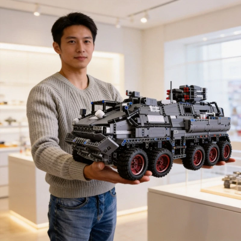 6 in 1 Military Building Blocks Tiger Police Car Armored Vehicle Aircraft Set Boys DIY Construction Toys Christmas Birthday Gift