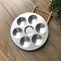 1pc/10pc Aluminum Painting Pigment Palette, Palette, Ceramic Tools, Aluminum Palette 4
