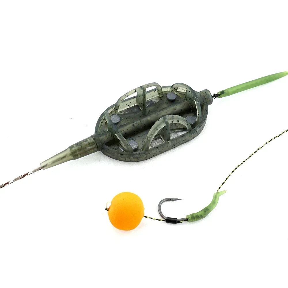 Hirisi Fishing Feeder Mould Inline Method Feeder For Carp Fishing Tackle Tool Method Feeder Fishing Accessories view 2
