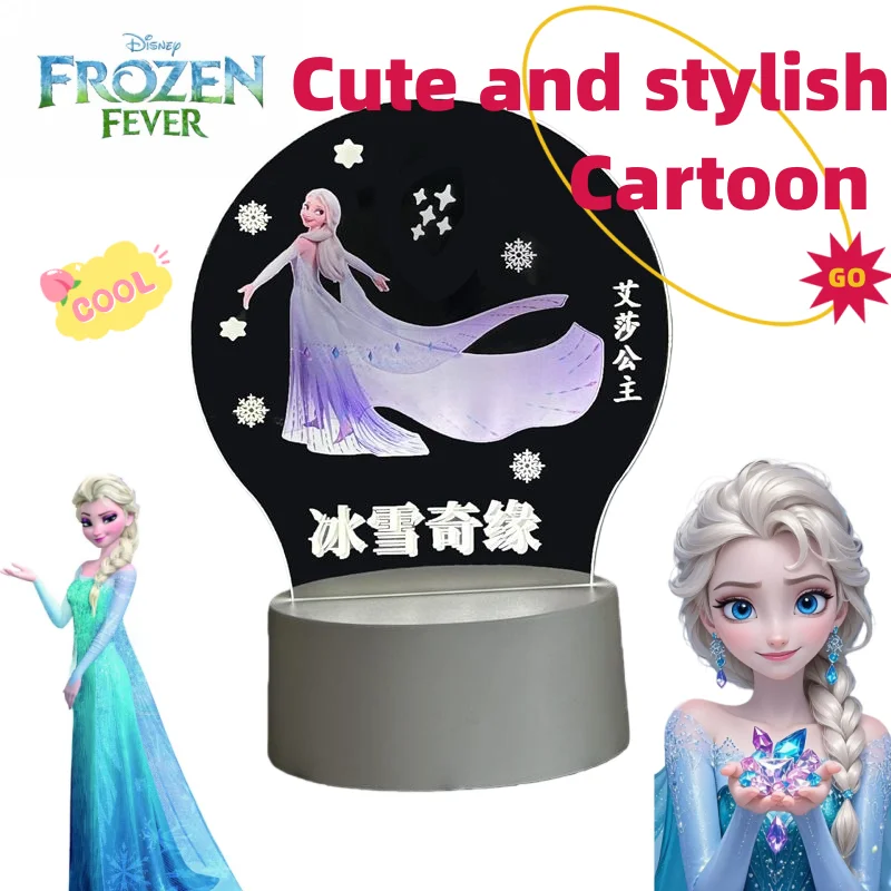 

Frozen Elsa Night Light Cute and Stylish Cartoon Personalized Creative Night Light for Boys and Girls, Birthday Gift for Friends