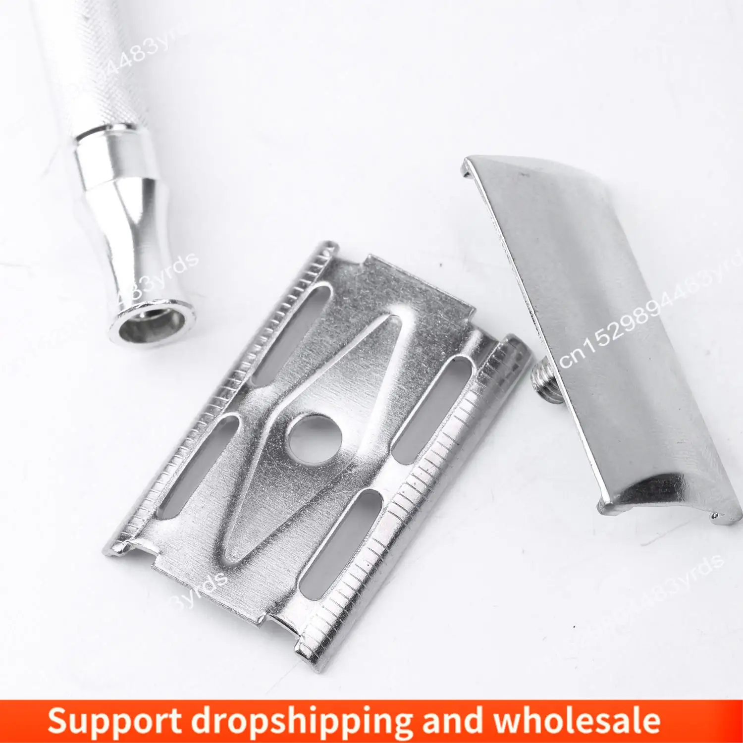 AA86 Double Edge Safety Razor Long Handle Classic Safety Razor Manual Shaver Holder