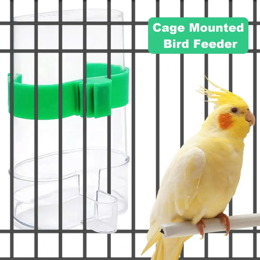 Automatic Bird Water Dispenser Bird Drinking Feeder Transparent Bird Cage Water Fountain for Budgie Cockatiel Lovebird Canary