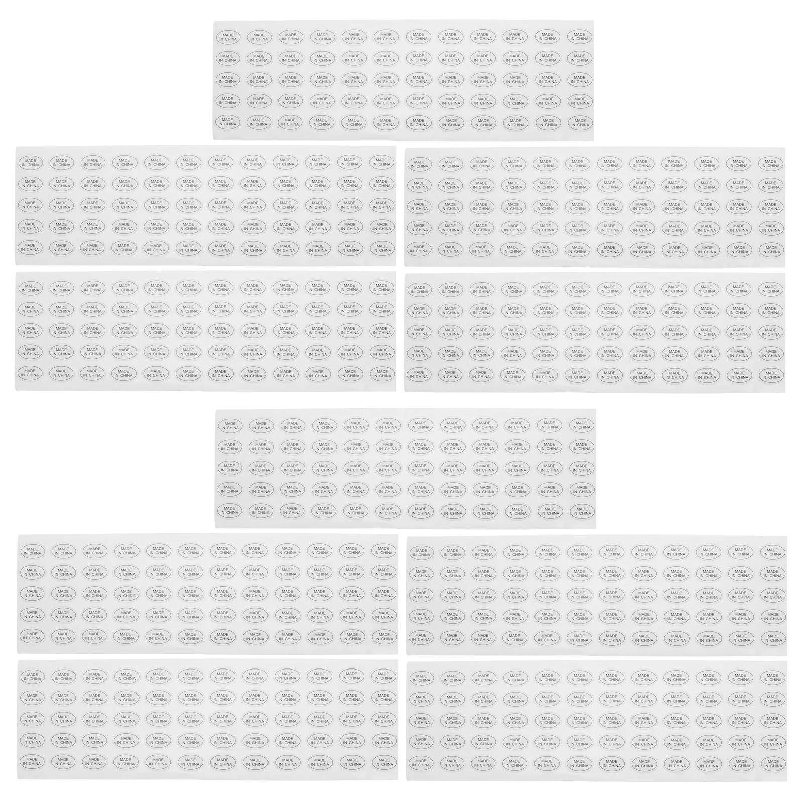 

1200 шт. китайских этикеток из ПВХ, самоклеящиеся, устойчивые к разрывам, водонепроницаемые, маслостойкие, для хранения продуктов на кухне