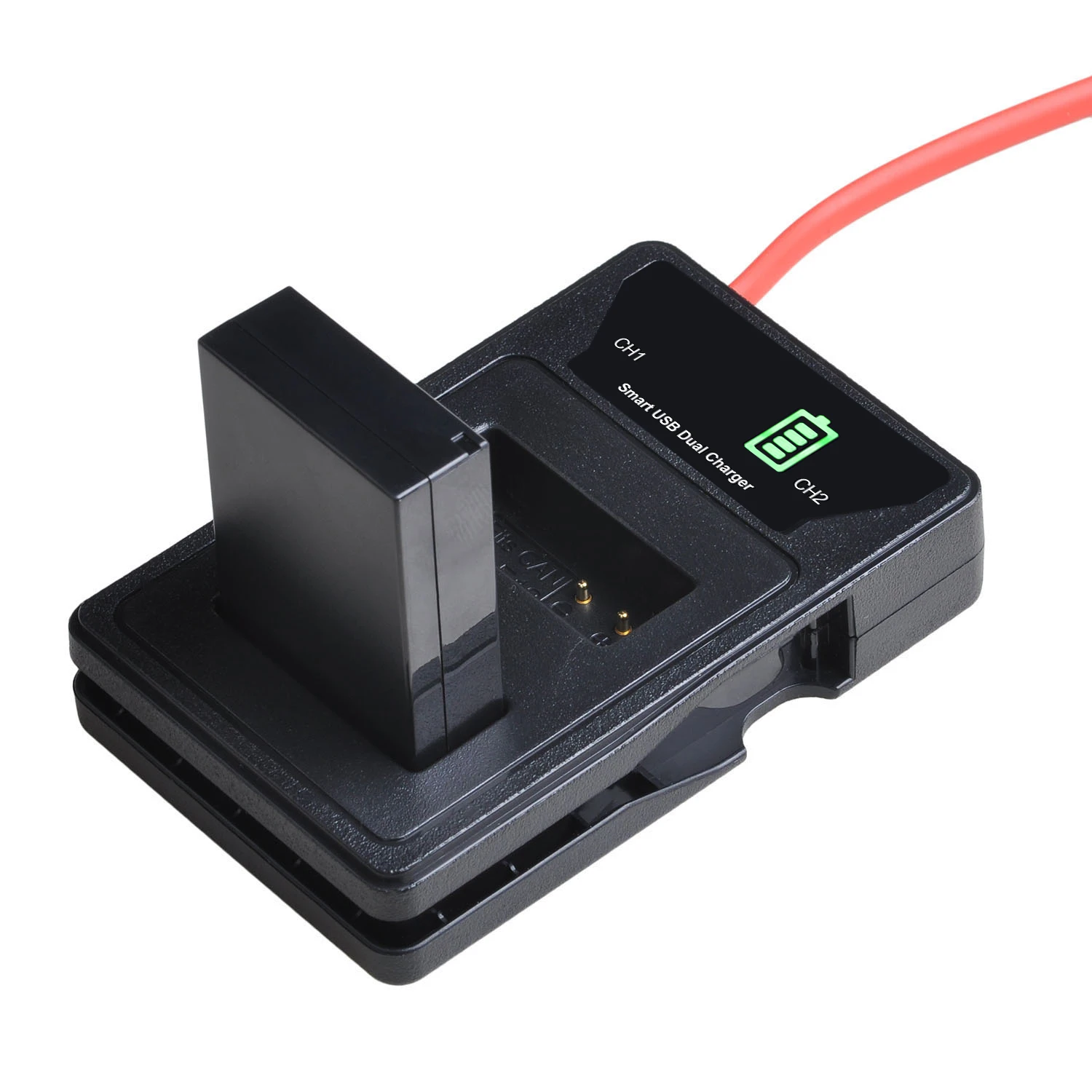 Двойное зарядное устройство со светодиодной подсветкой и USB-портом типа C для Canon Rebel SL1 100D, EOS M, EOS M2, EOS M10 EOS M50 SX70 HS