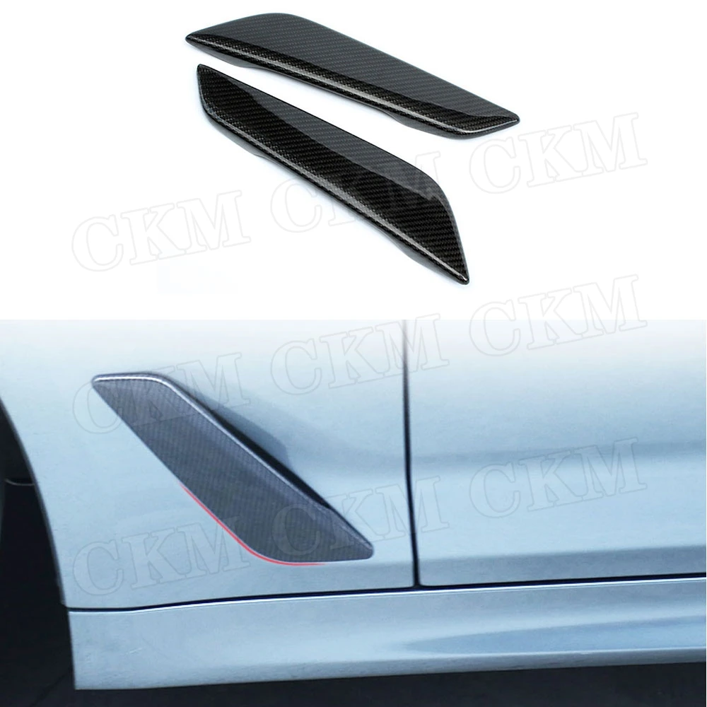 

CKMUUER углеродное волокно, боковая крышка вентиляционного отверстия, декоративная наклейка для BMW 5 серии G30 G31 2017-2019, Стайлинг автомобиля