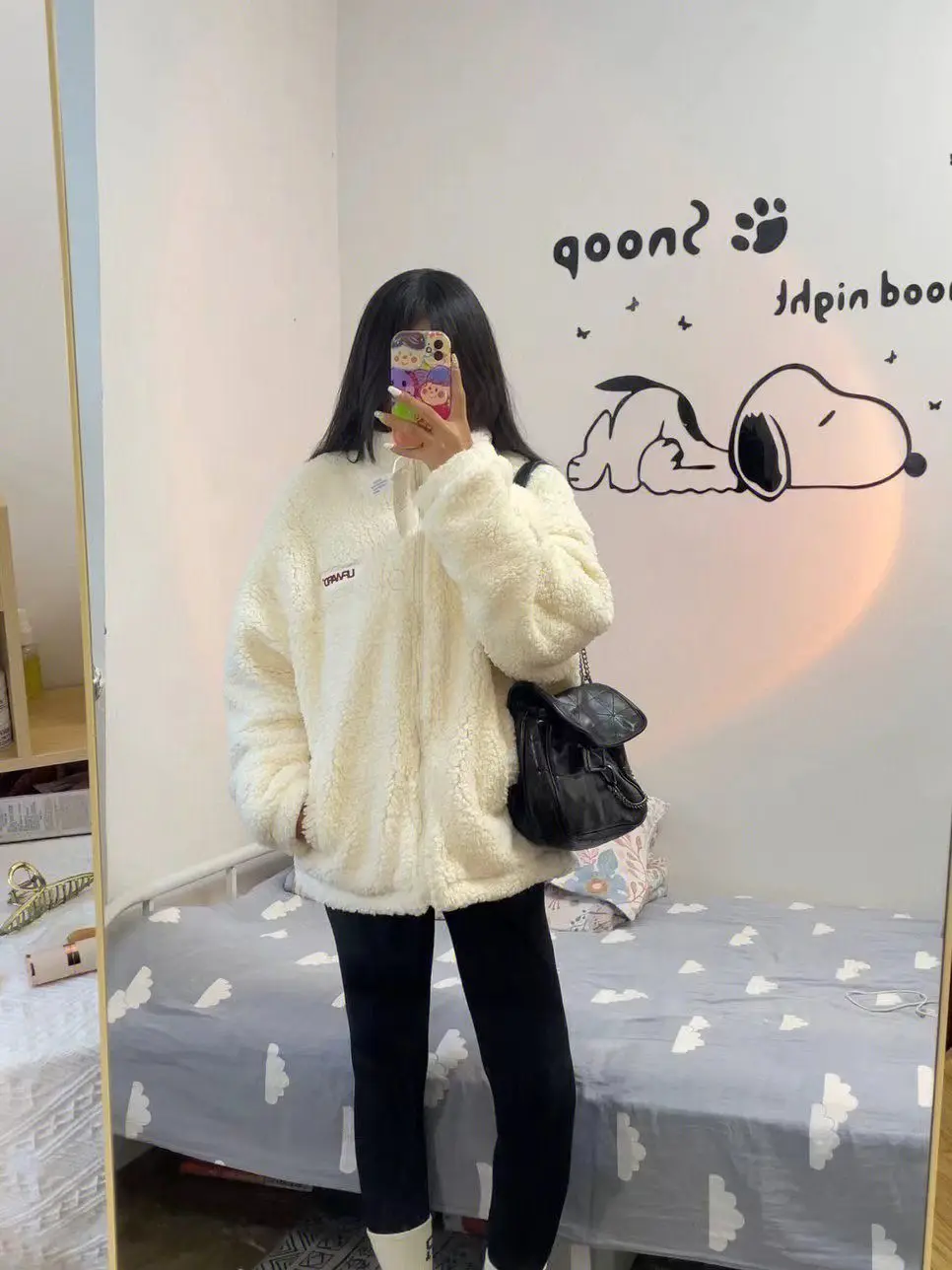 

Куртка из овечьей шерсти, верхняя одежда, женский узор с животным принтом, дизайн дикой природы, мотив фауны, композиция зверя, макет существ, живая атмосфера