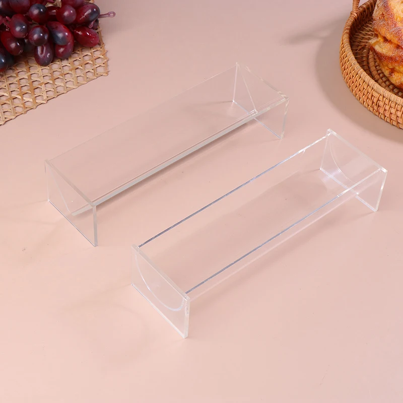 Clear Acrylic Cracker Tray Rectangular Cracker Dish Holder Biscuit Tray Food Display Stands For Party Appetizer Serving Tray