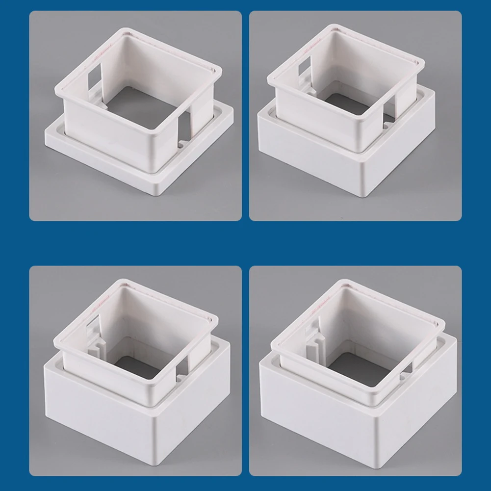 Single Gang Outlet Extender Kit 2pcs Spacers with Auxiliary Gaskets Solution for Enhanced Wiring Functionality