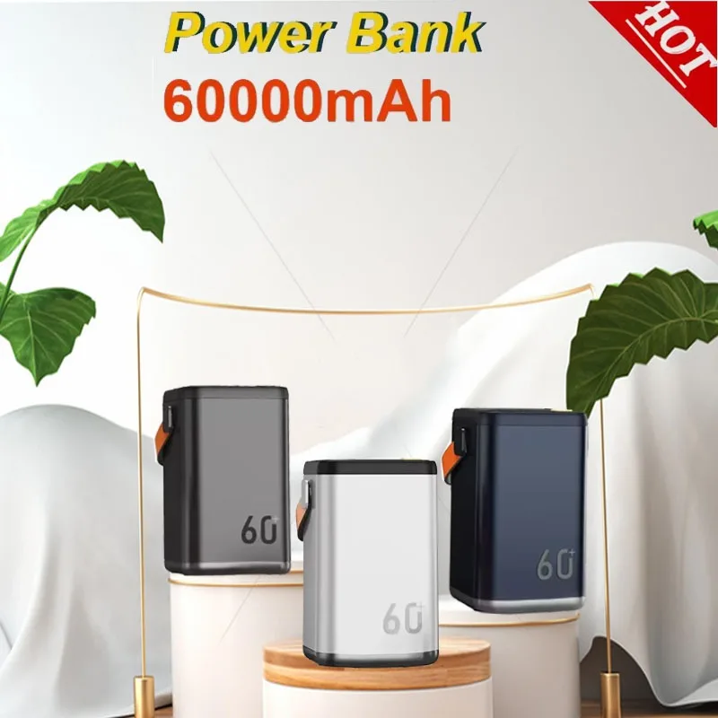 

New 60000mAh 35W Portable large-capacity charger with LED light External battery