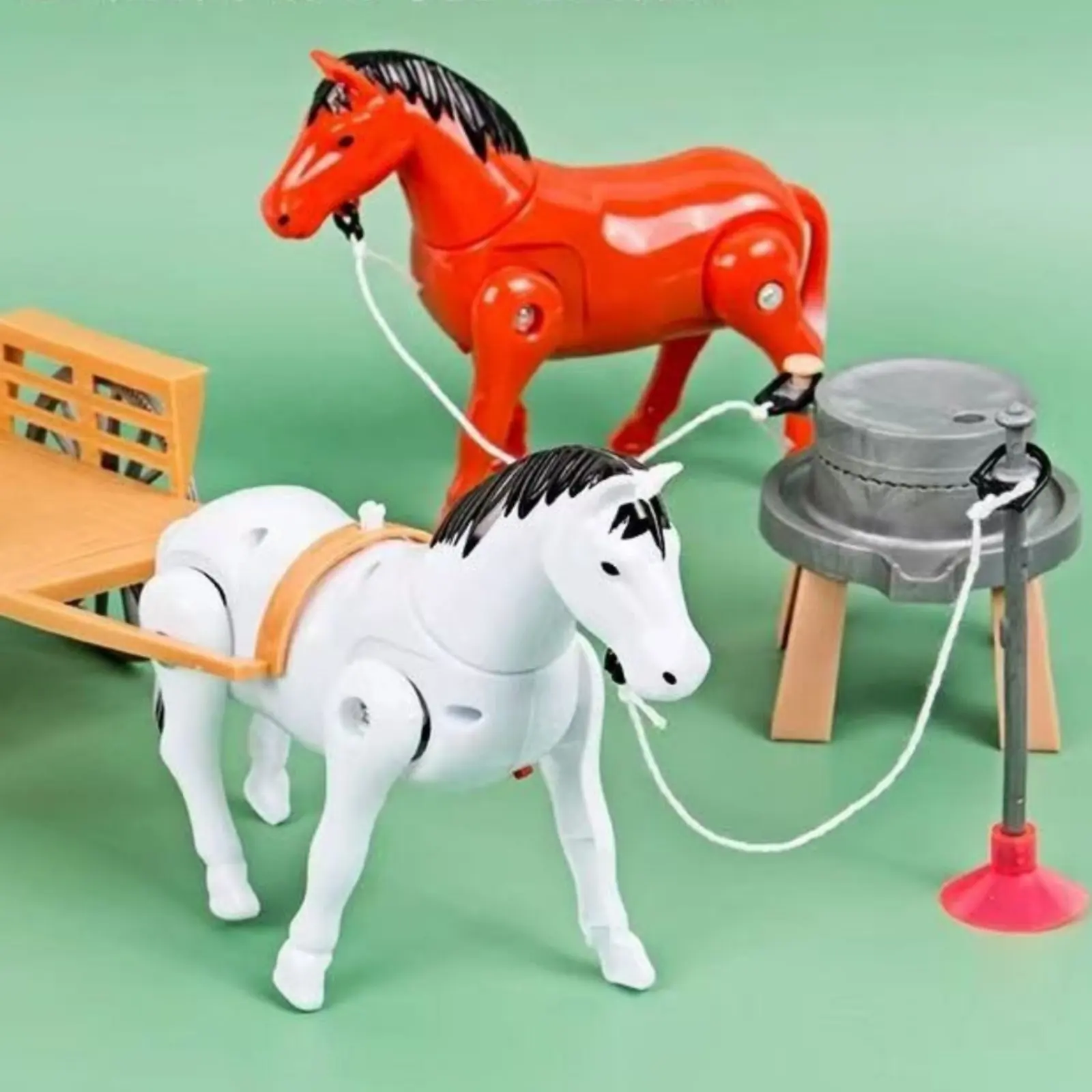 Mill Grinding Horse Toy Educational Electric Strolling Horse Strolling Horse Toy Hand-Visual Coordination Robotic Pet Multiple