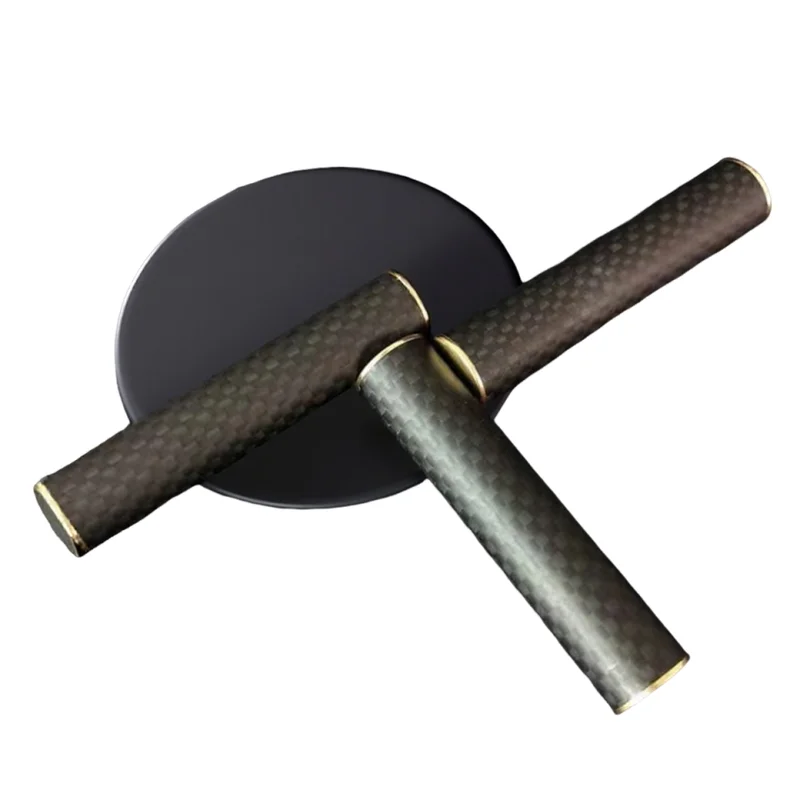 Magnetic Metal Carbon Fiber Fidget Spinner Three Section Stick Finger Toy Stress Relief Edc Boredom Breaker