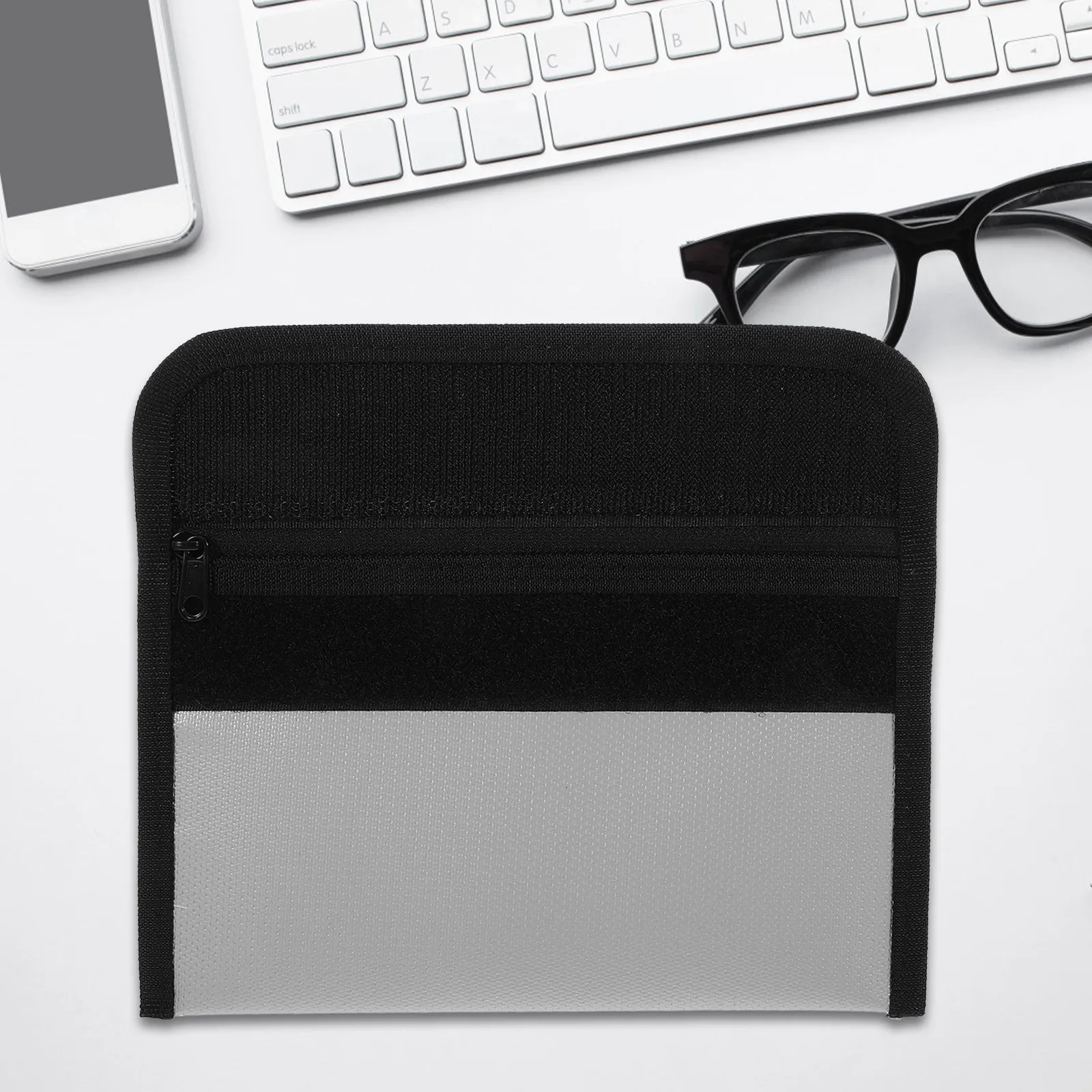 

Прочная огнестойкая сумка для документов из водонепроницаемой силиконовой ткани, органайзер для файлов, вместительный контейнер для важных бумаг и квитанций