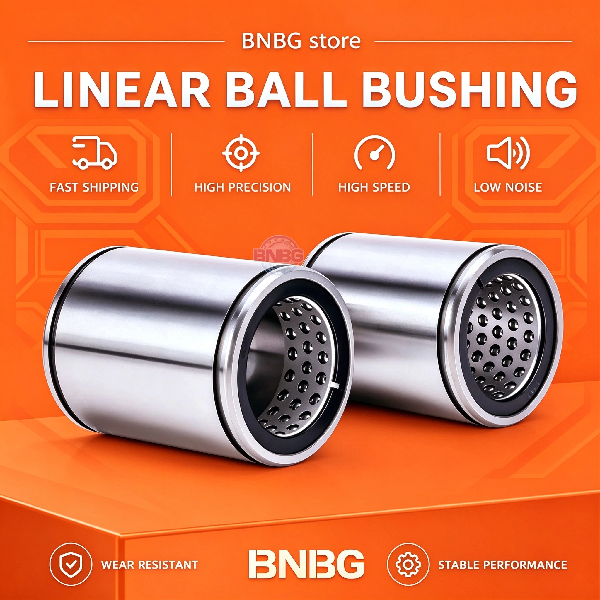 2PCS Bearing ST6B ST8B ST10B ST12B  ST16B ST20B ST25B Stroke Linear Bearing Can Rotate Movement Precision Rotatable CNC Machine