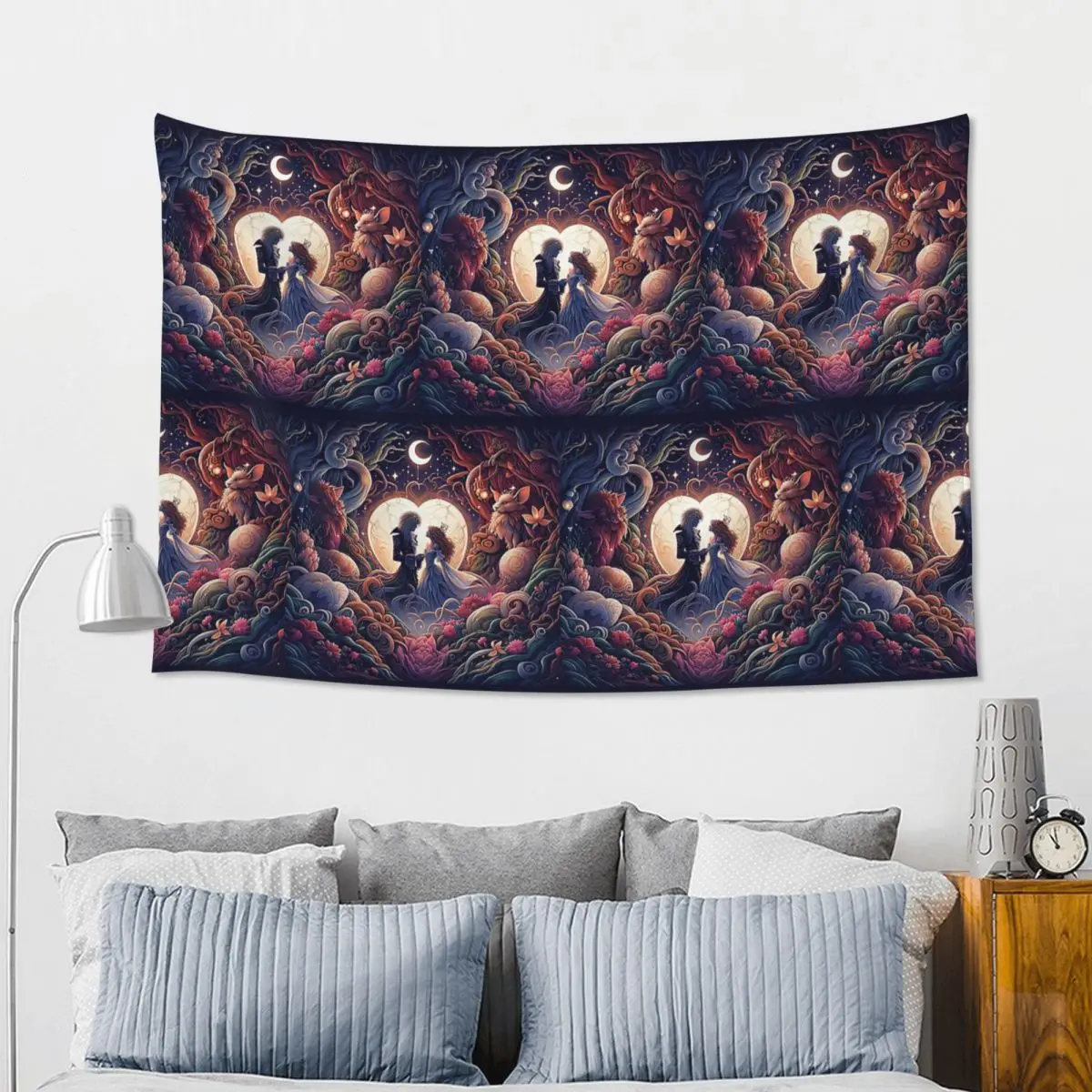 Jareth And Sarah's Alternate Labyrinth Ending Tapestry Funny Wall Hanging Aesthetic Home Decor Tapestries for Bedroom Dorm Room